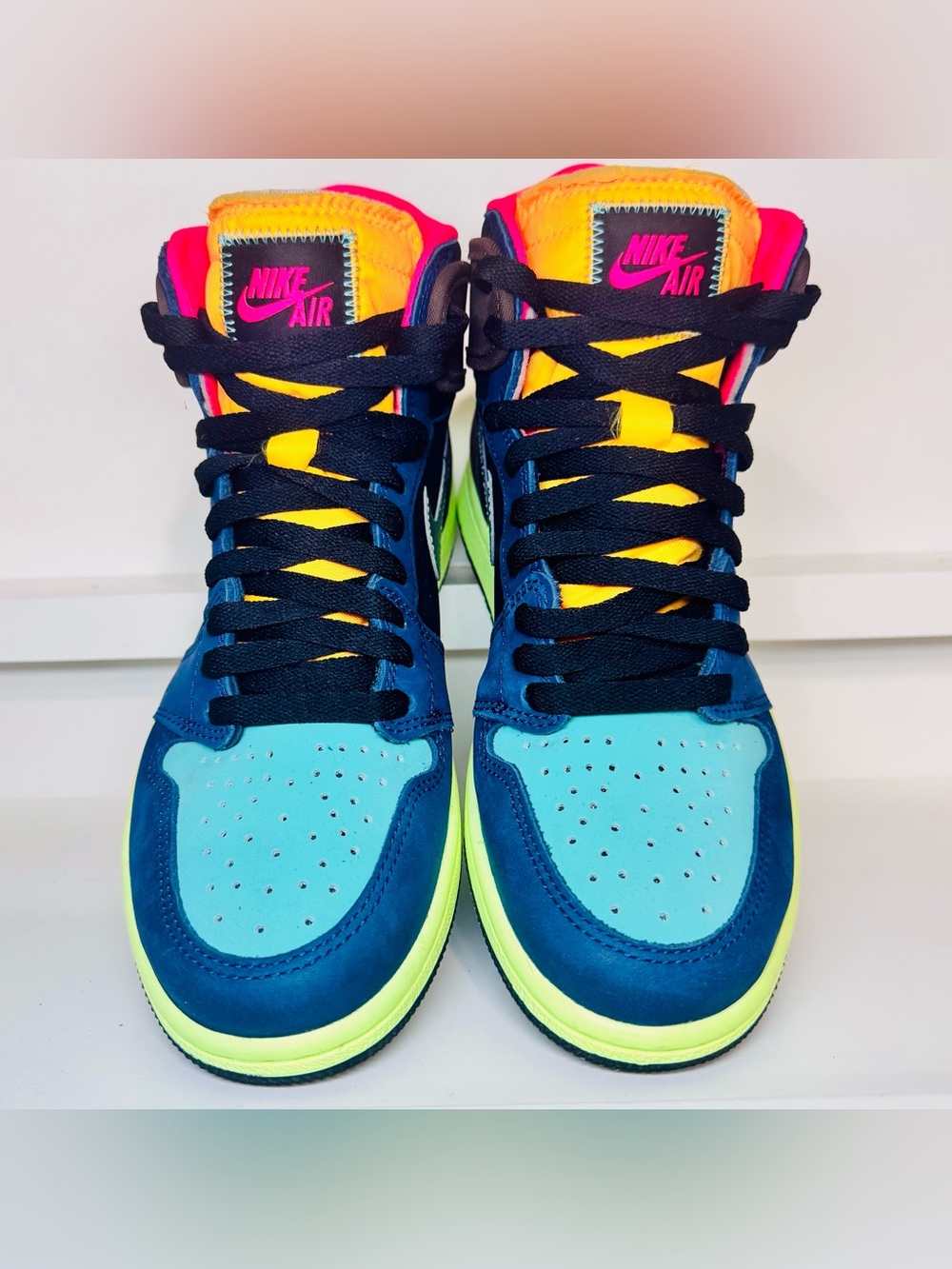 AIR JORDAN 1 HIGH OG “TOKYO BIO HACK” 555088-201 Men’s 7.5 Women’s 9 Clean AF - Picture 8 of 16